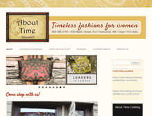 Tablet Screenshot of abouttimeclothing.com